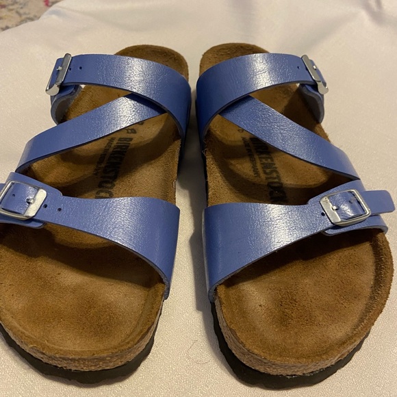 Womens Birkenstock Periwinkle Blue Sandals - Picture 2 of 4